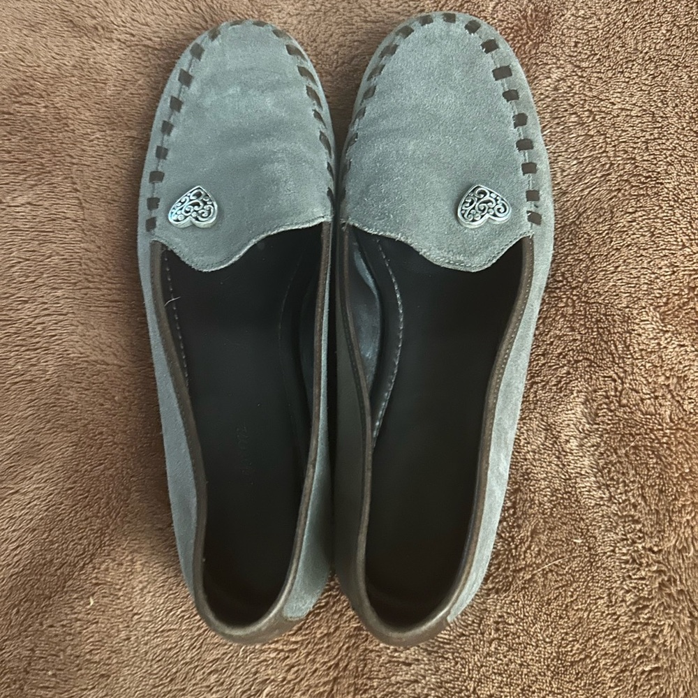 Brighton Gray Suede Women's Flats